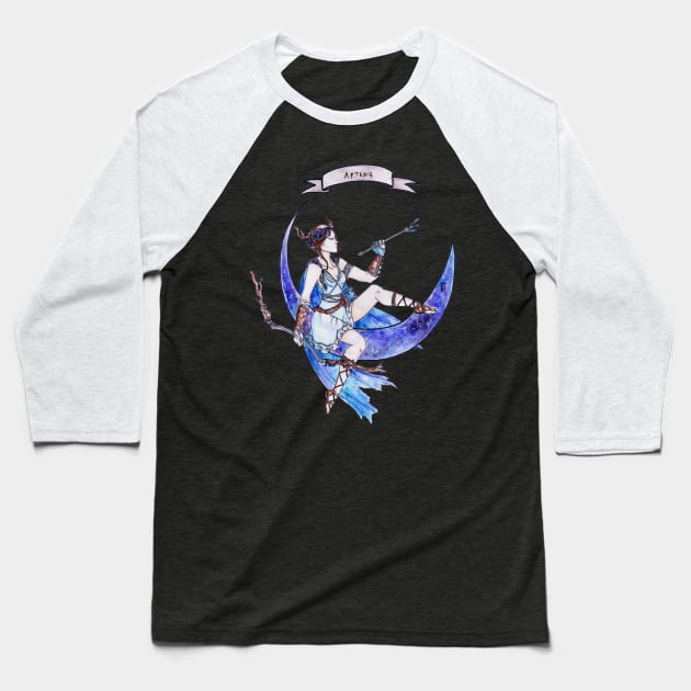 Artemis Baseball T-Shirt by Nenril